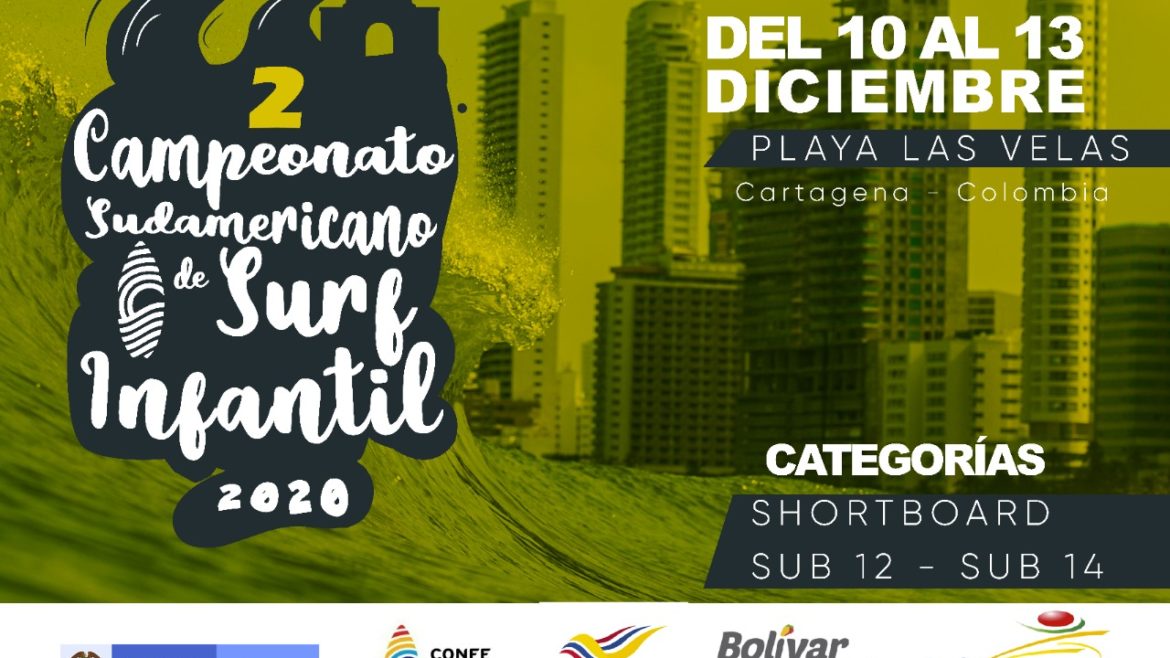 Colombia acogerá segundo Campeonato Sudamericano de Surf Infantil 2020.