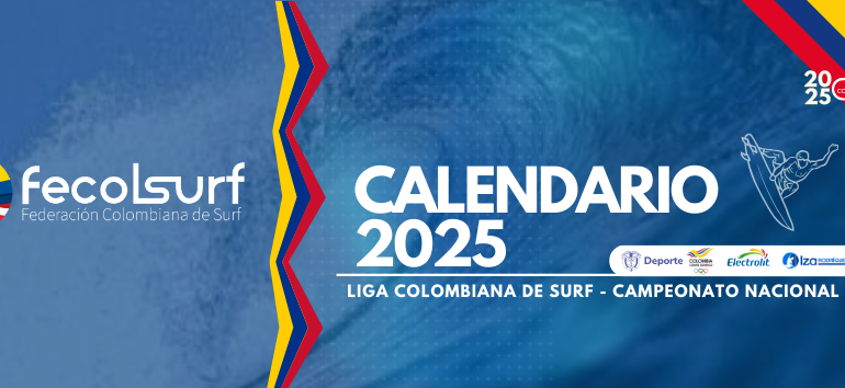 Arranca el calendario oficial del surf Colombiano 2025